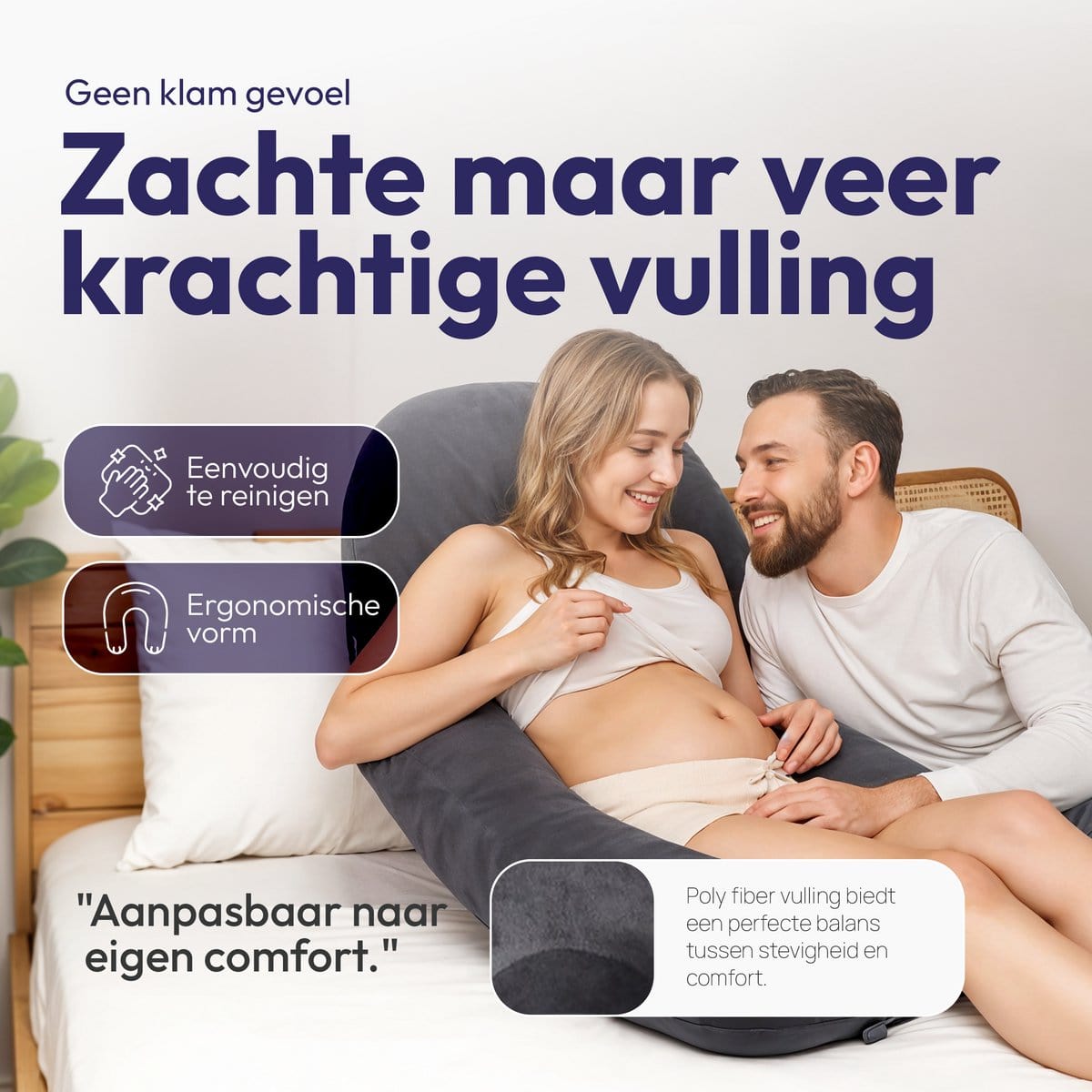 Comfeur Zwangerschapskussen XXL – Zijslaapkussen