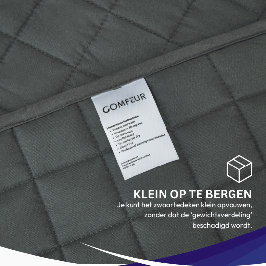 Verzwaringsdeken 9 kg - 150 x 210 cm, extra lang