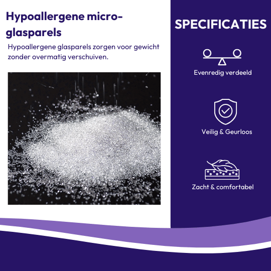 Verzwaringsdeken 9 kg - 150 x 210 cm, extra lang