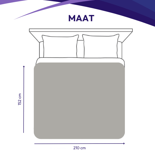 Gewichtsdecke 7 kg - 150 x 210 cm, extra lang