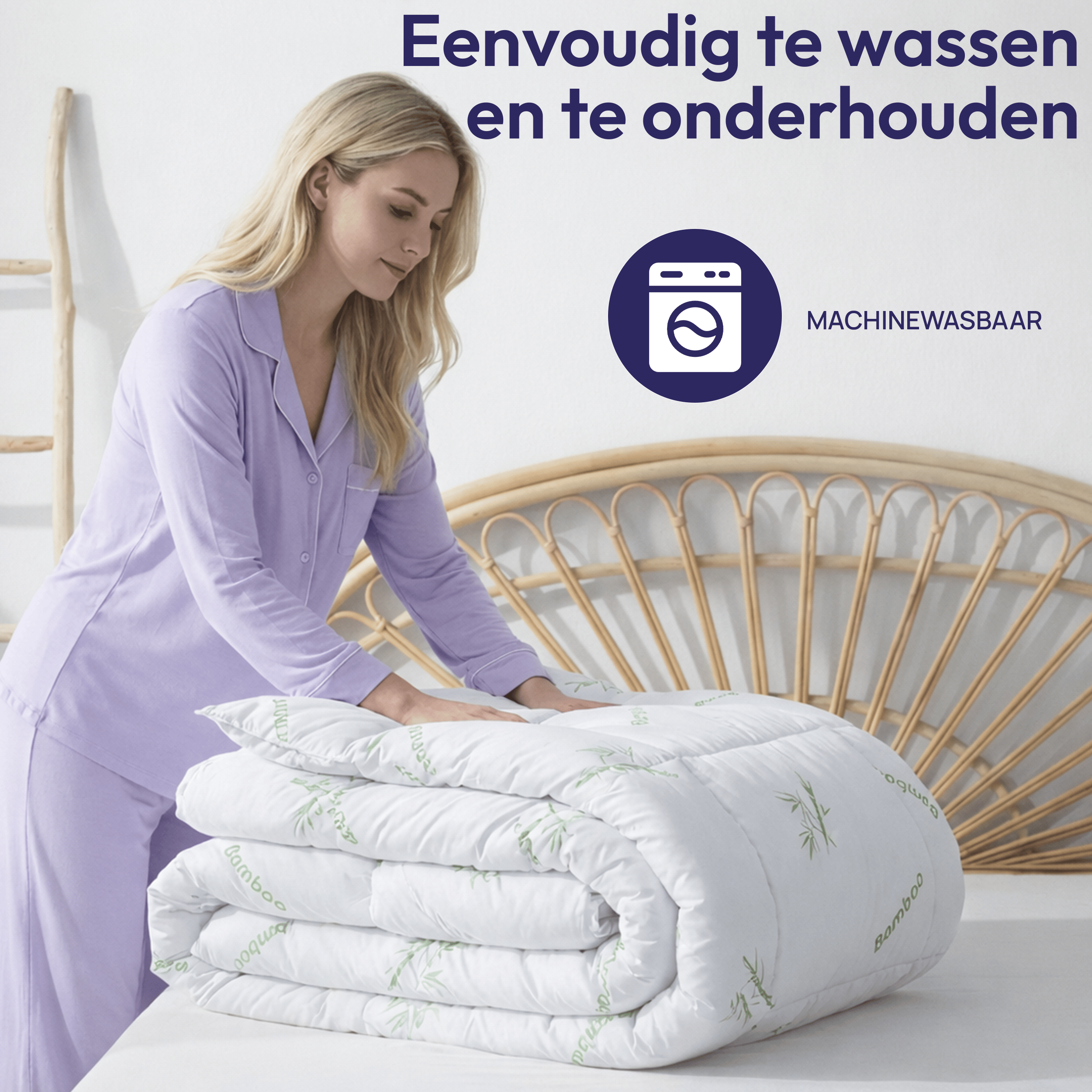 Wasbaar bamboe dekbed