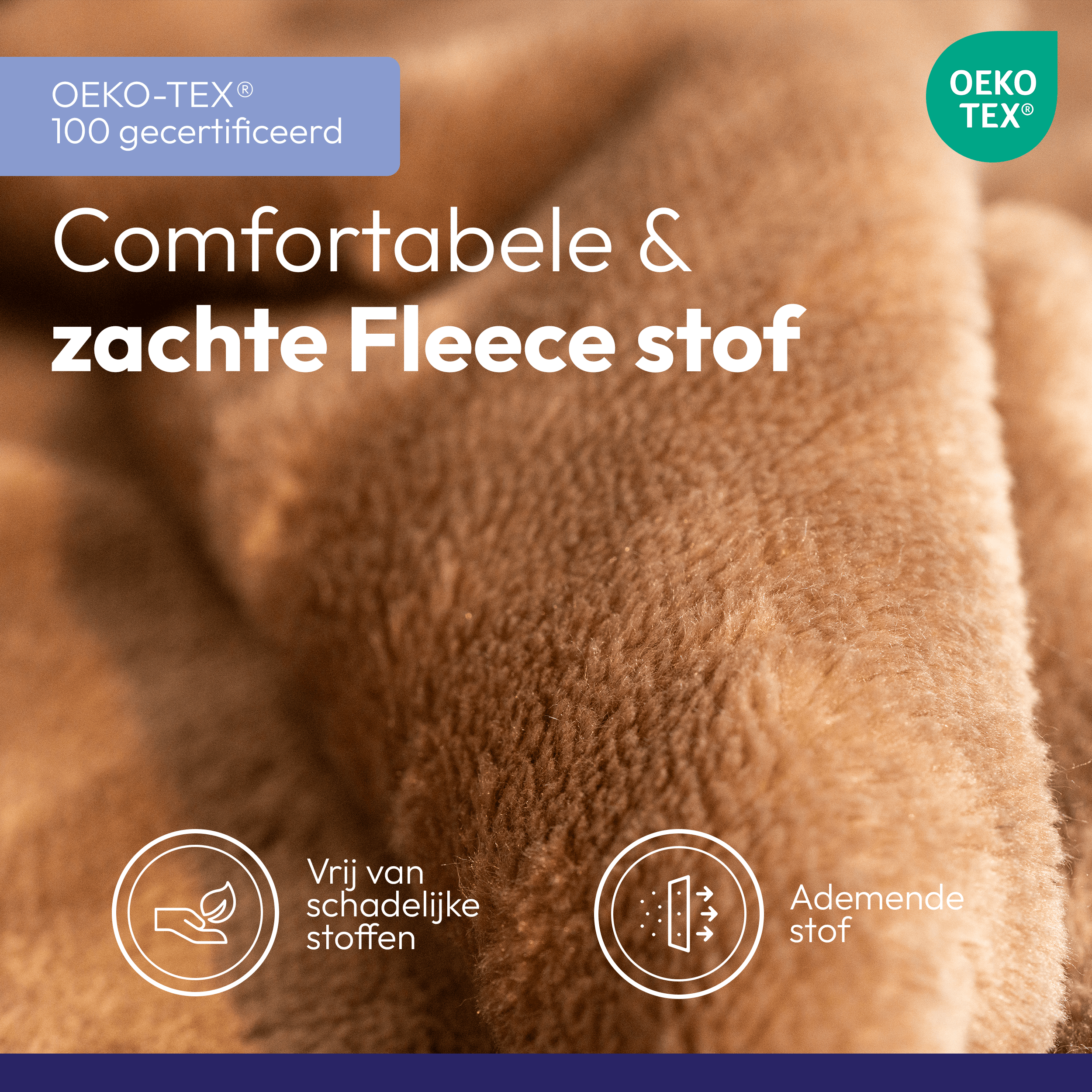 Elektrische plaid van fleece