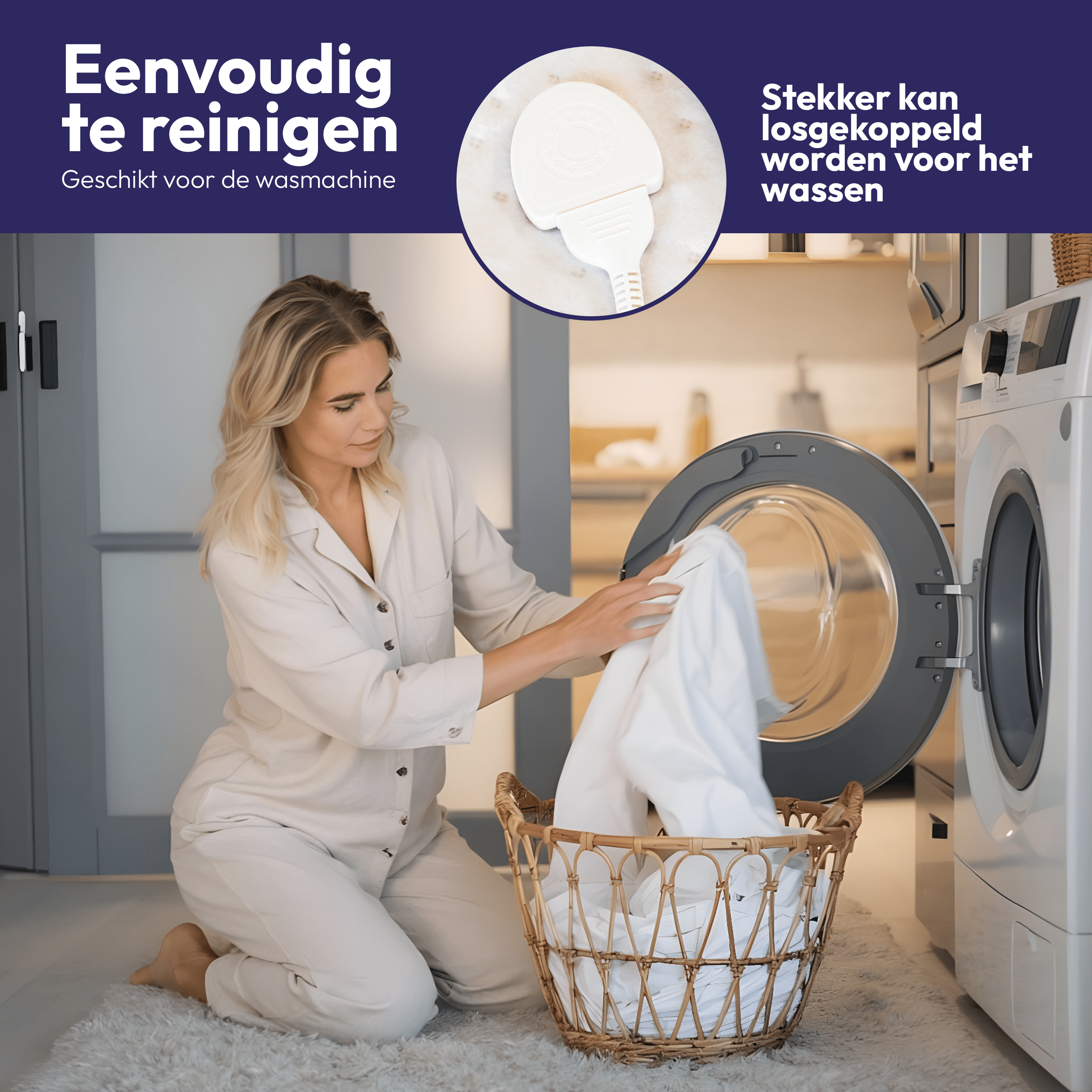 Comfeur elektrische deken - Aparte voetenzone - 190x90 cm