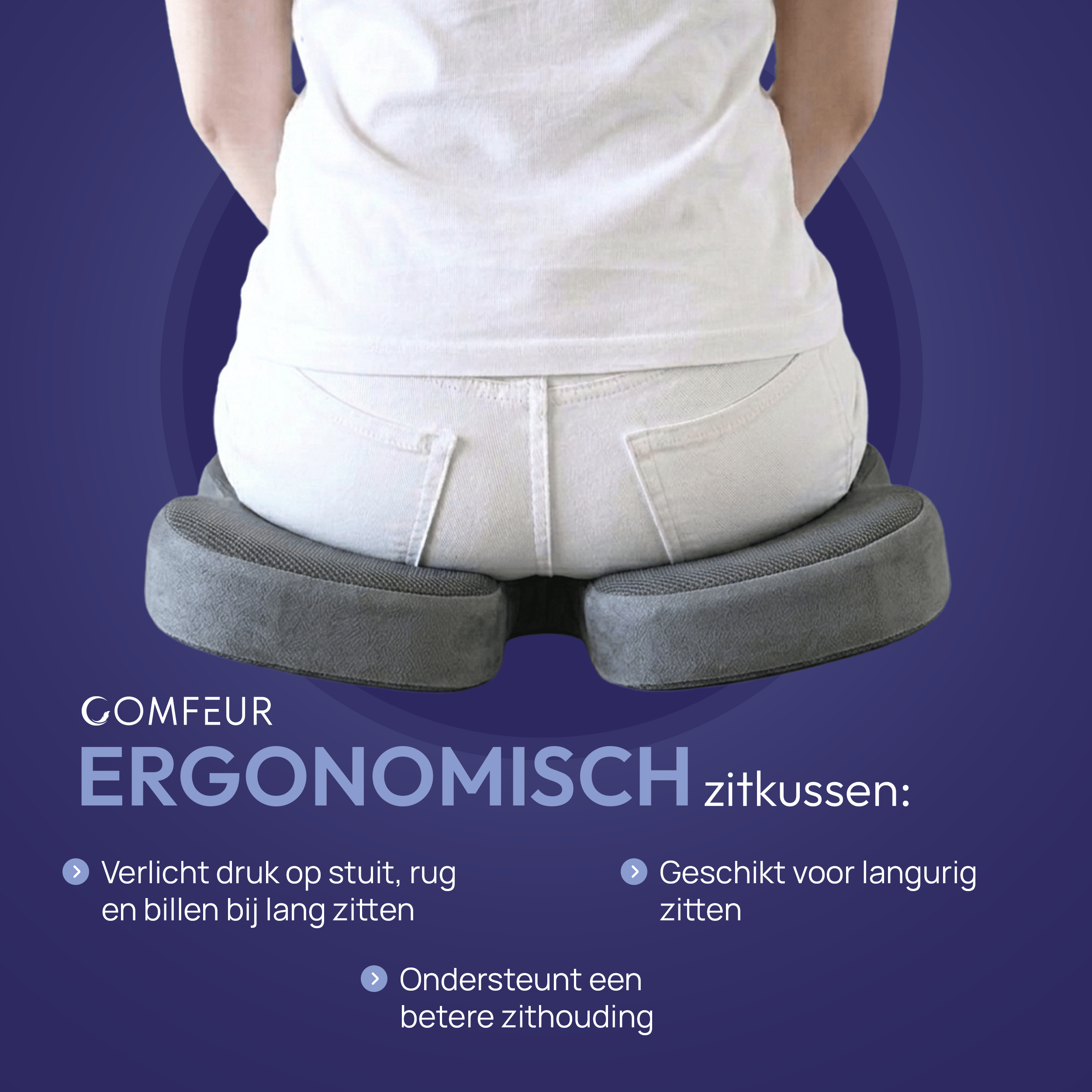 Comfeur Ergonomisches Sitzkissen – Steißbeinkissen