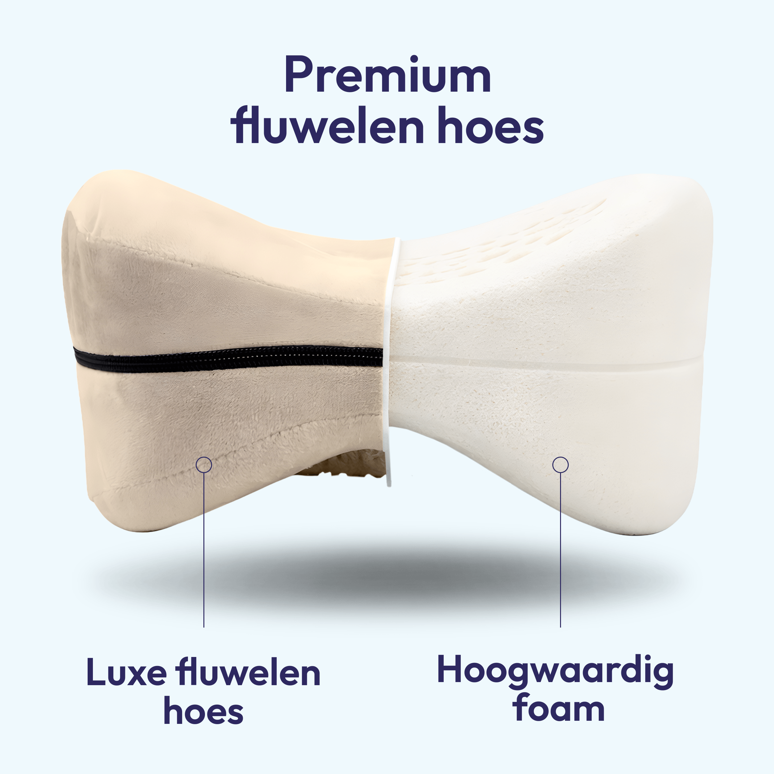 Comfeur Kniekussen voor in bed - Ergonomisch beenkussen