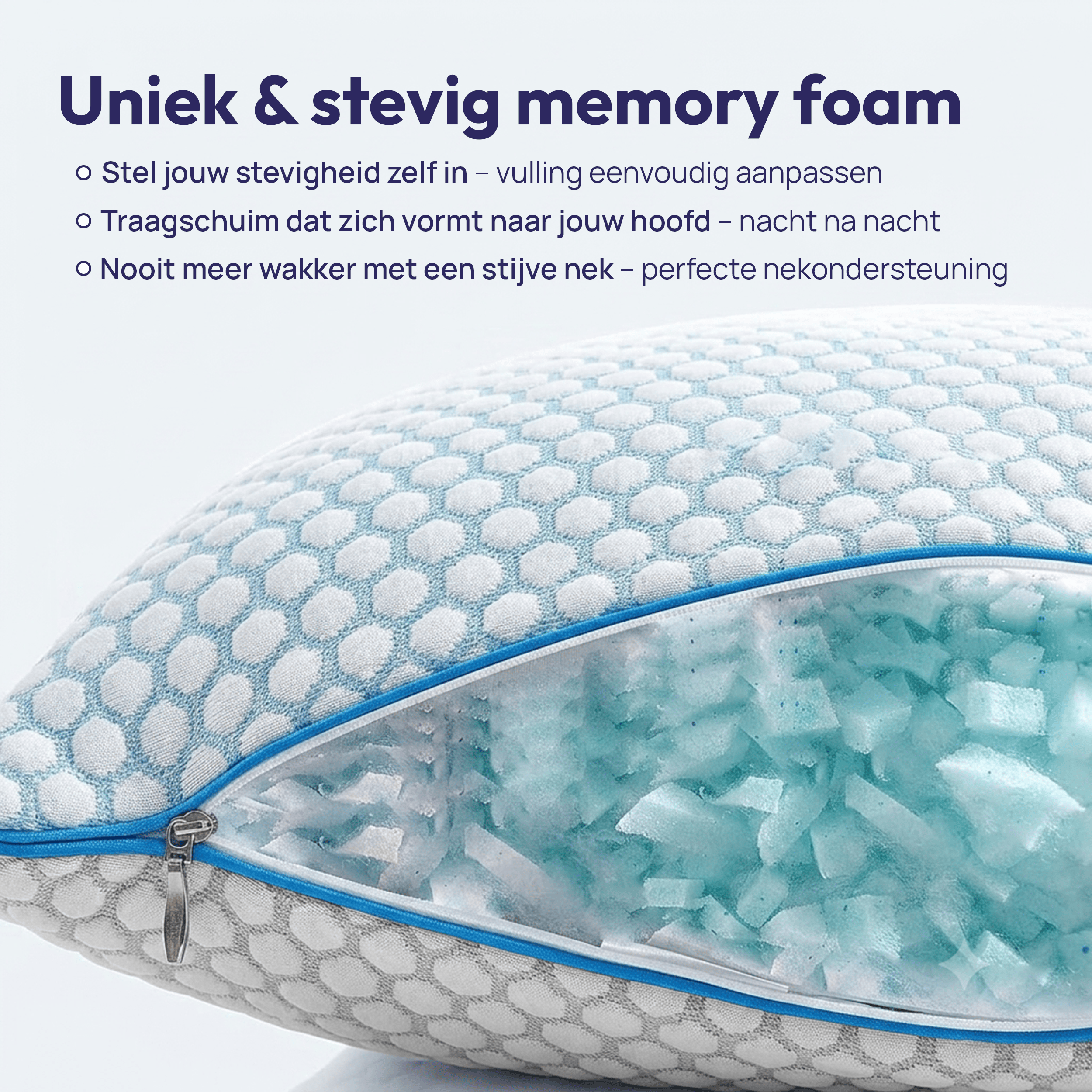 Comfeur verkoelend hoofdkussen - Memory foam - 60 x 70 cm