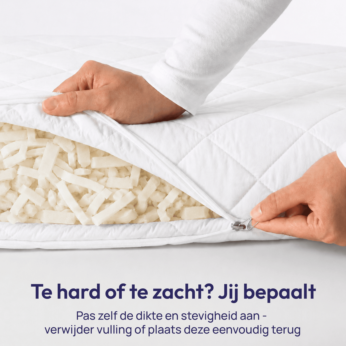 Comfeur Body Pillow memory foam XXL - Ondersteunende zijslaapkussen - 2 hoezen