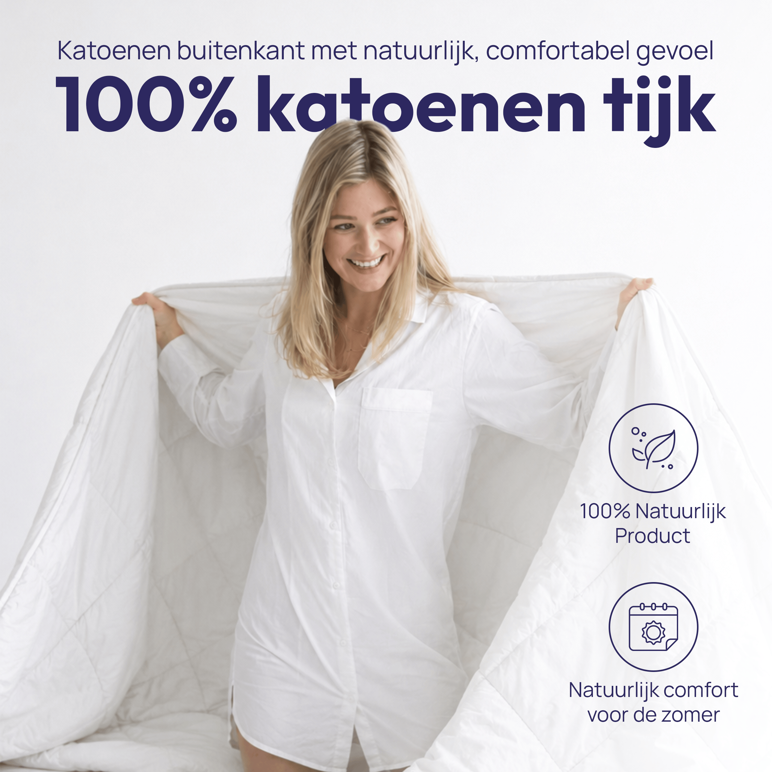 Zachte katoenen tijk