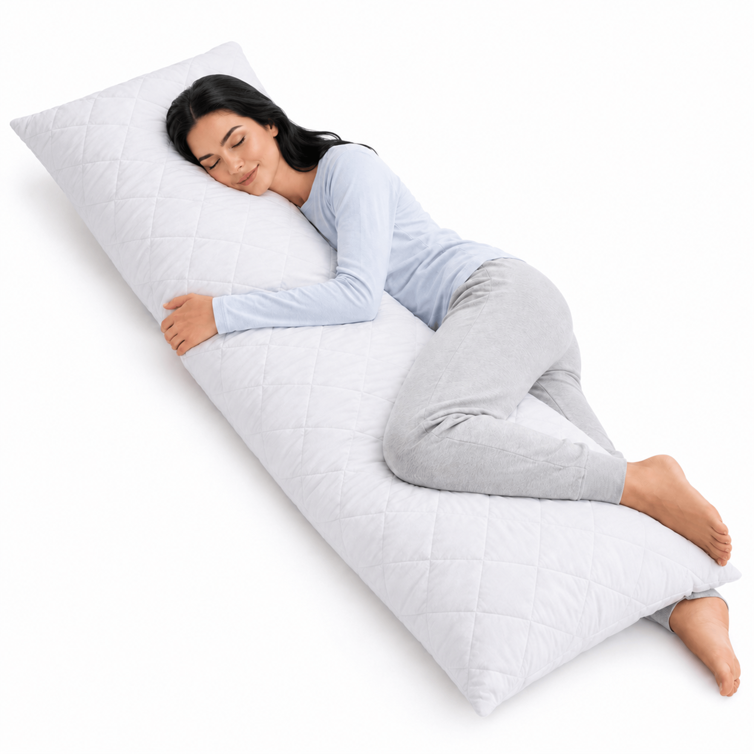 Comfeur Body Pillow memory foam - Ondersteunende zijslaapkussen