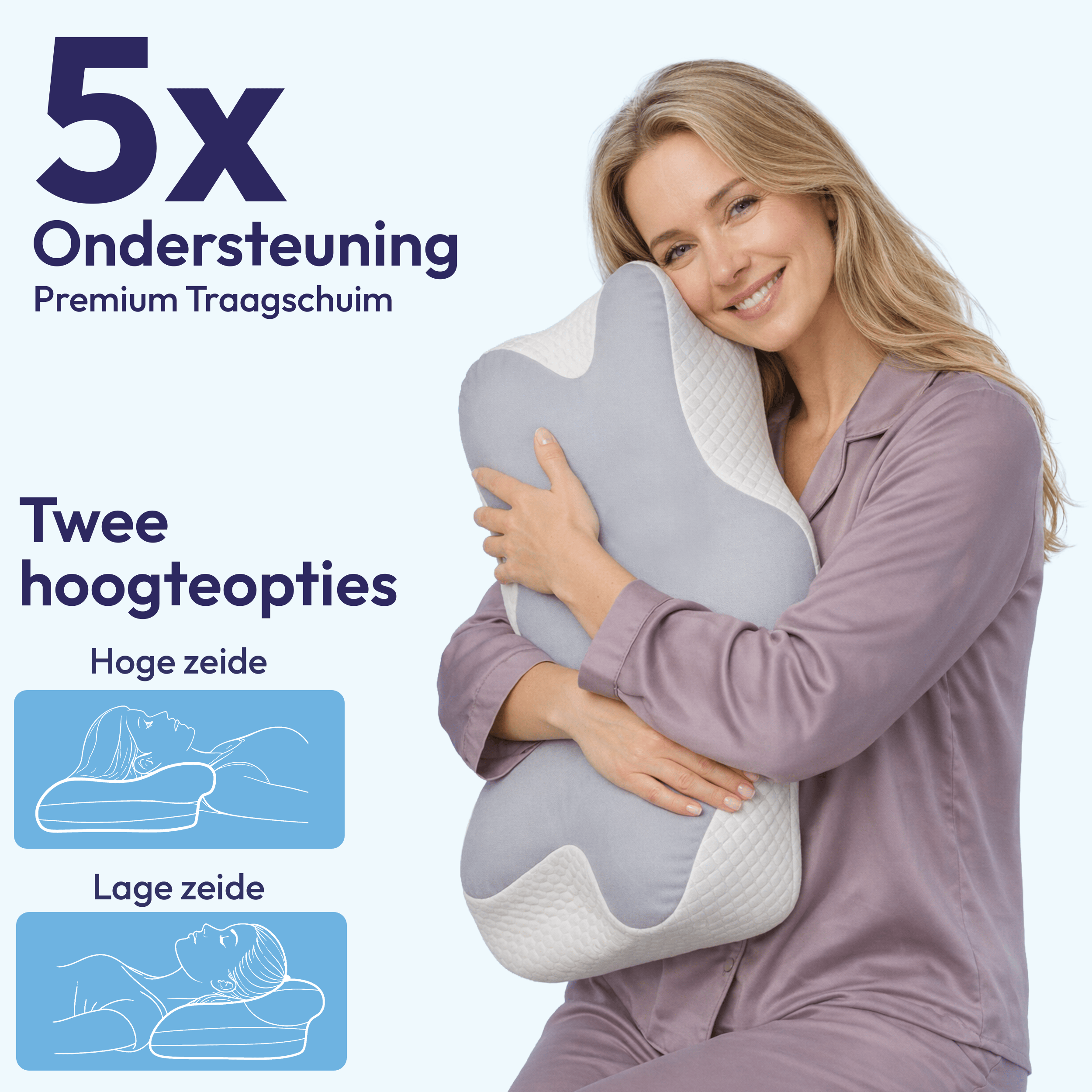 Zwei Höhen in einem Kissen