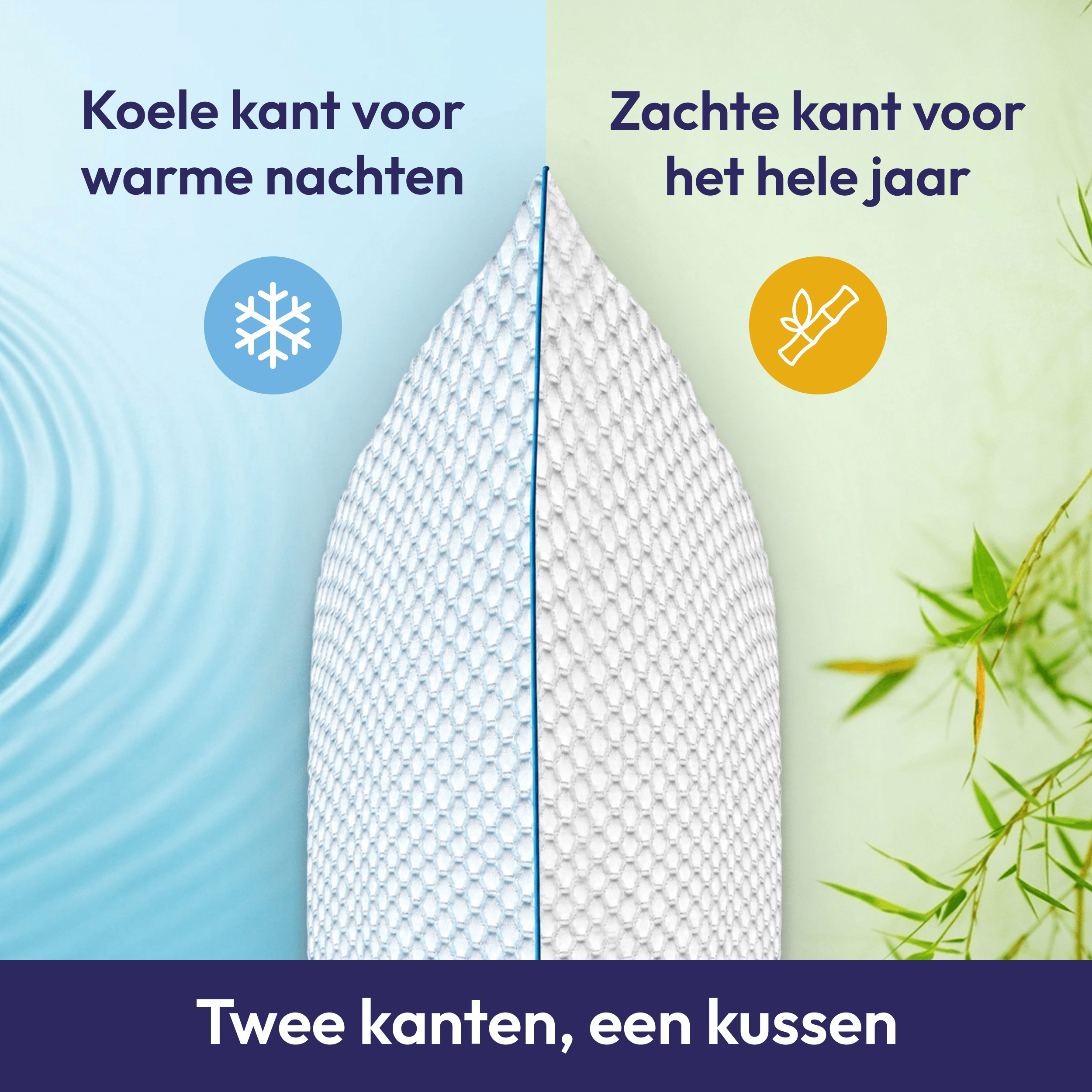 Comfeur verkoelend hoofdkussen - Memory foam - 60 x 70 cm